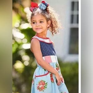 Matilda Jane On Parade Dress and leggings | patriotic | 4th of July Size 8